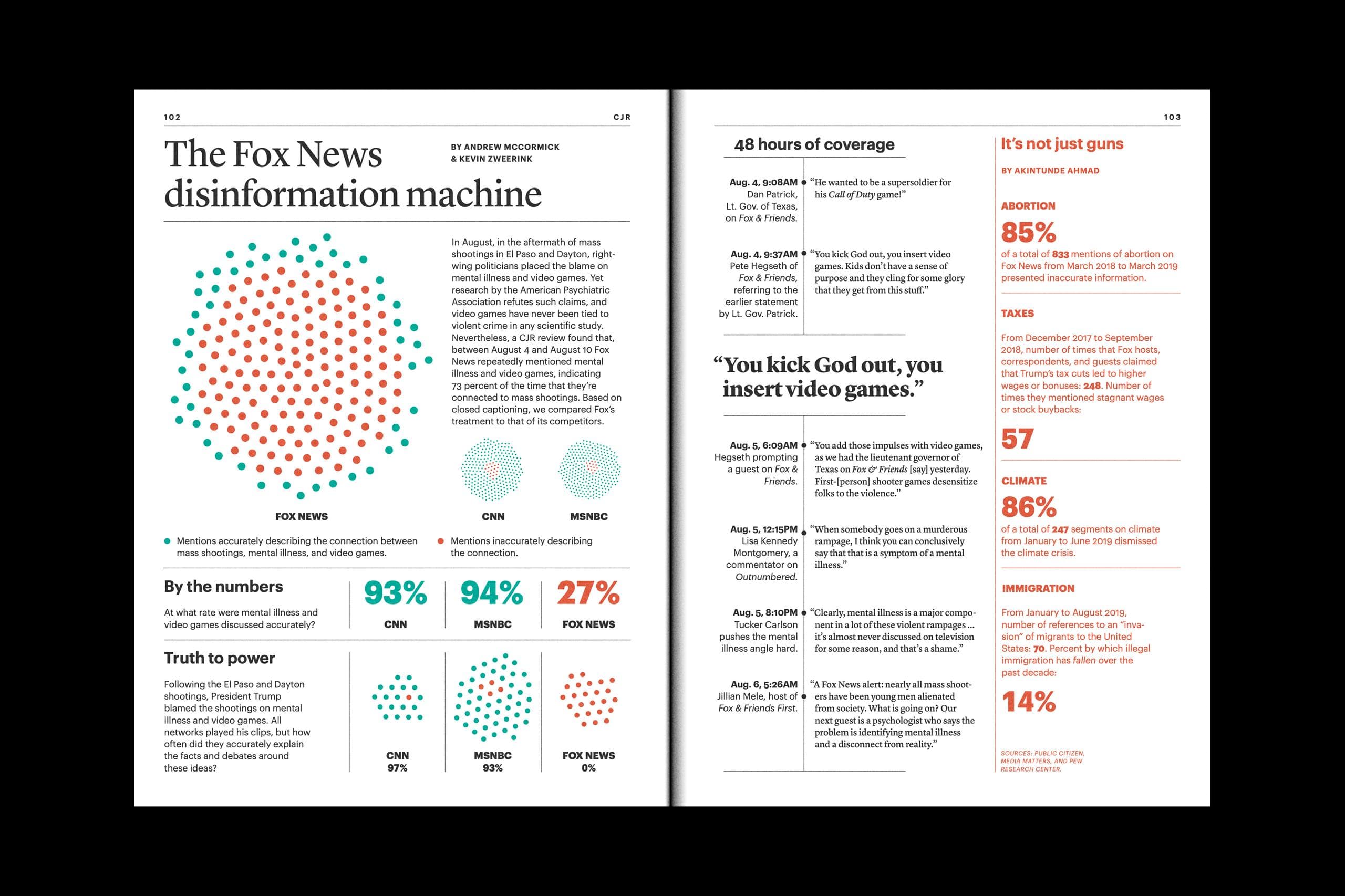 First piece: The Fox News Disinformation Machine